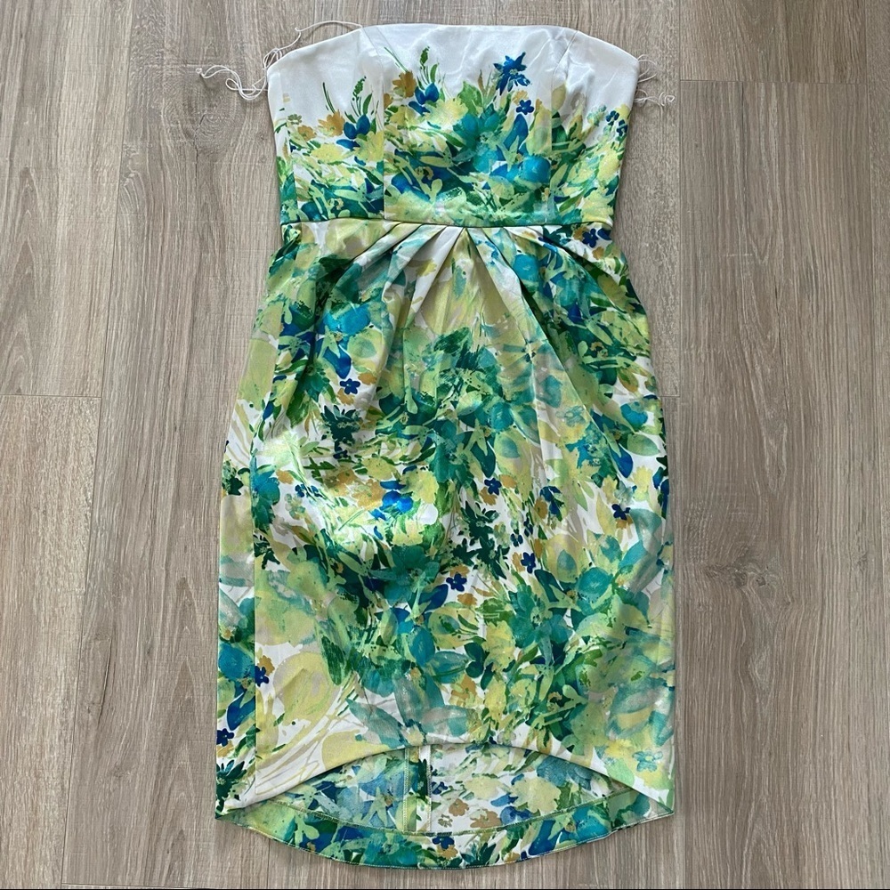 NWOT London Times Strapless Satin Cocktail Dress Sz 6